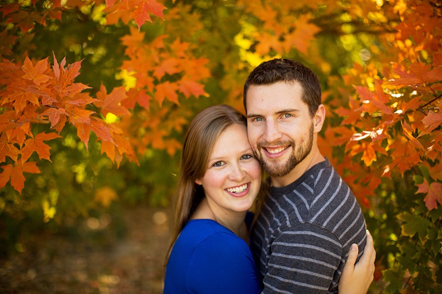Fall leafs Engagement